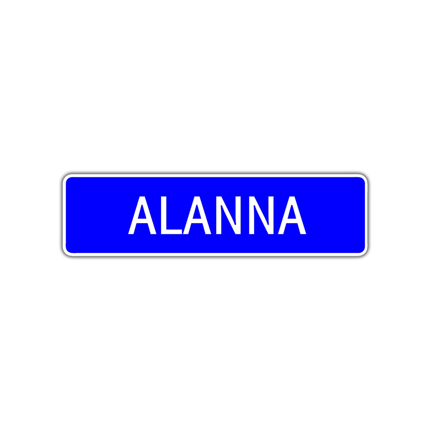 Alanna Street Metal Sign Plate