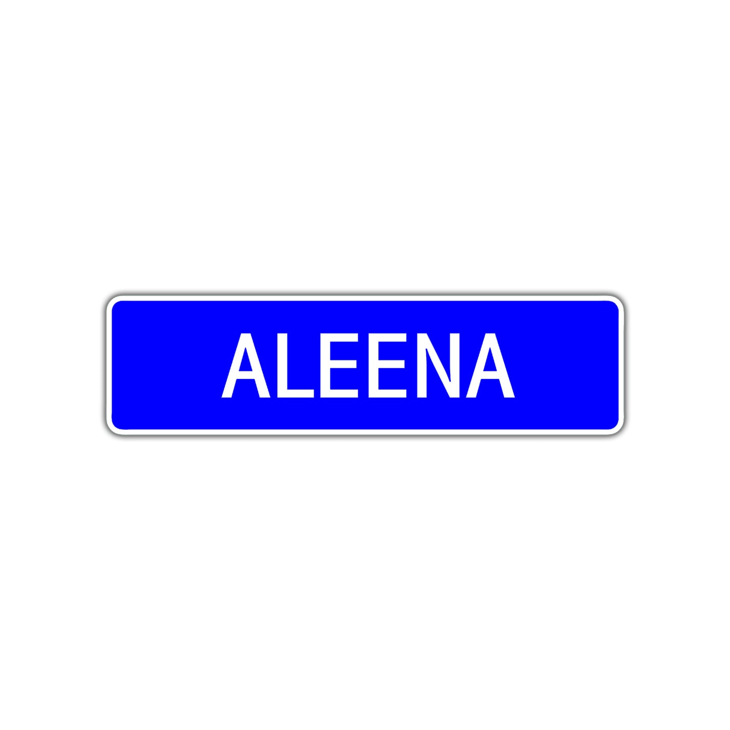 Aleena Street Metal Sign Plate