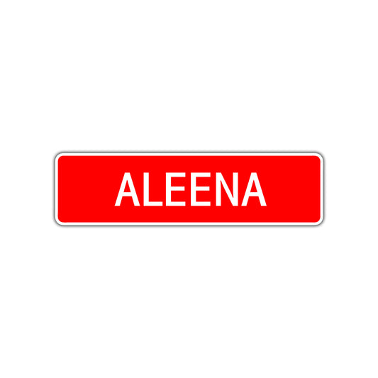 Aleena Street Sign