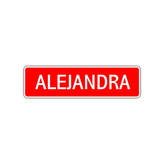 Alejandra Street Sign
