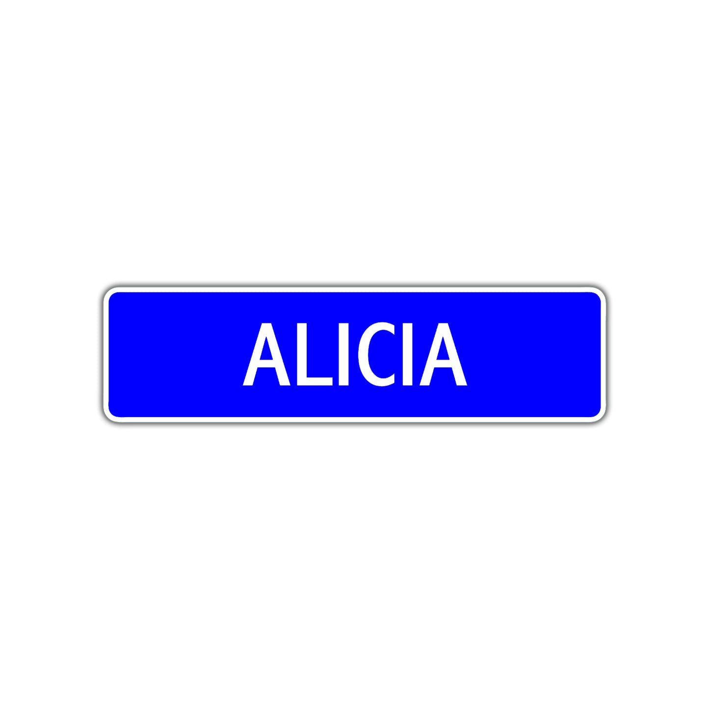 Alicia's Street Metal Sign Plate
