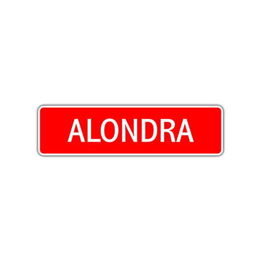 Alondra Street Sign