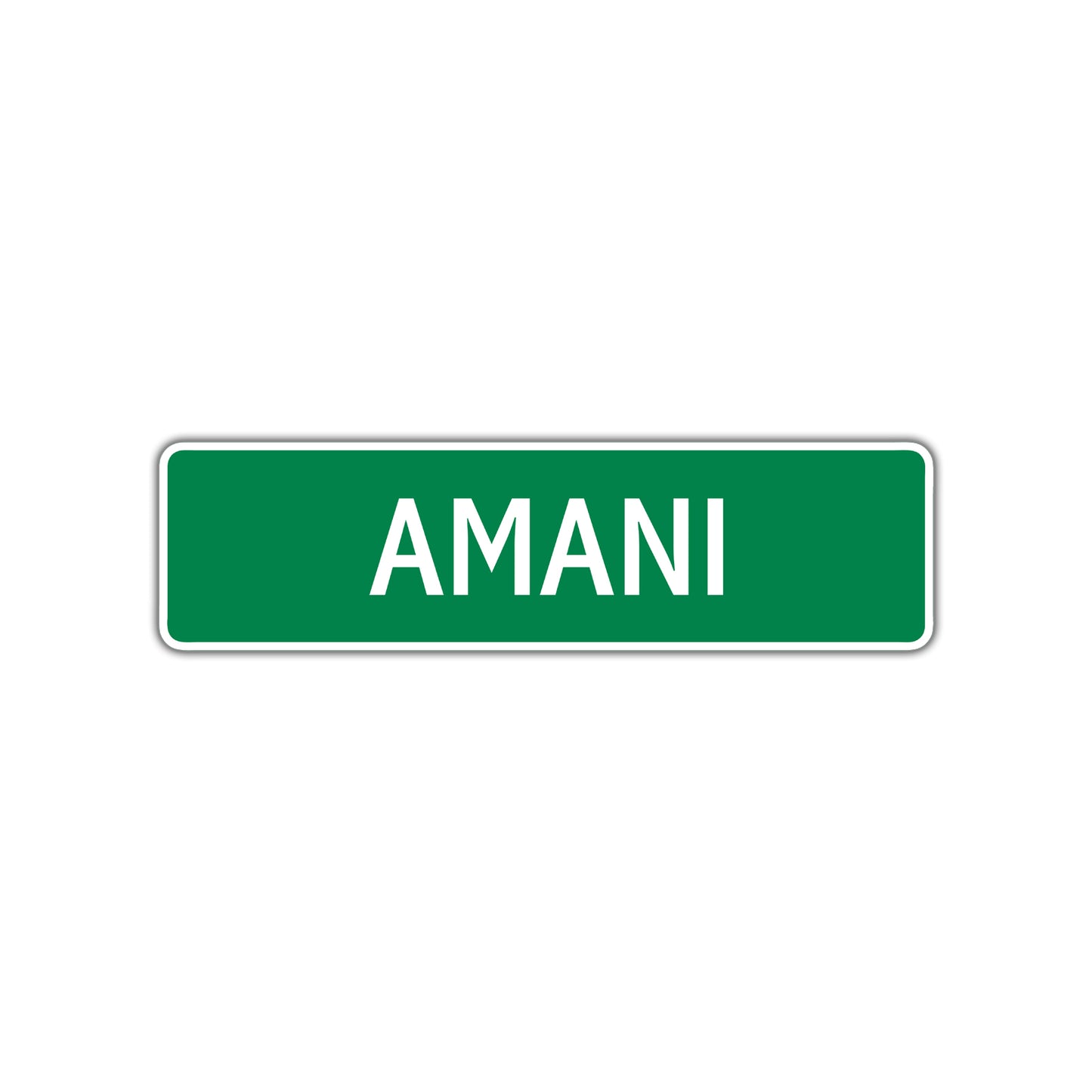 Amani Street Sign
