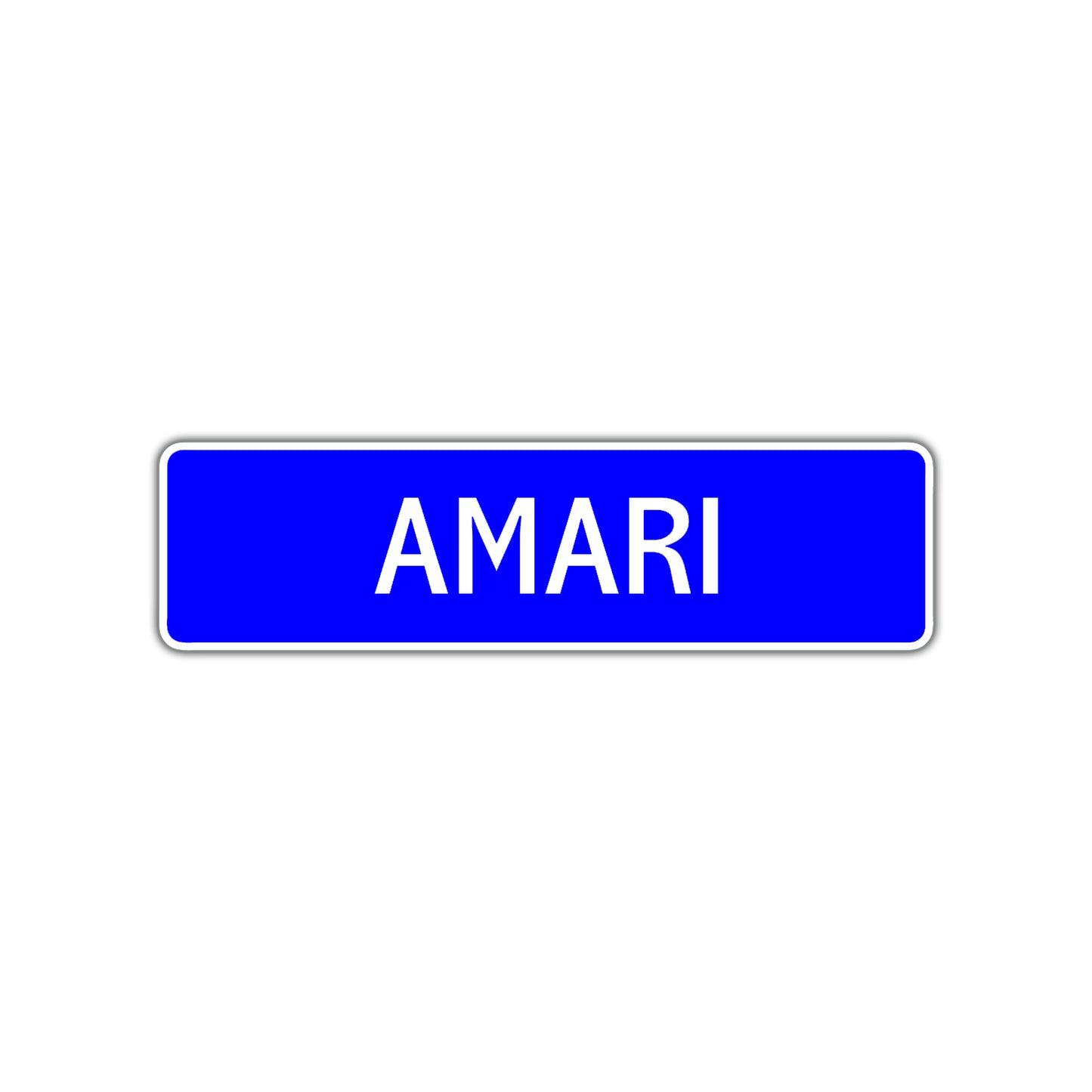 Amari Street Metal Sign
