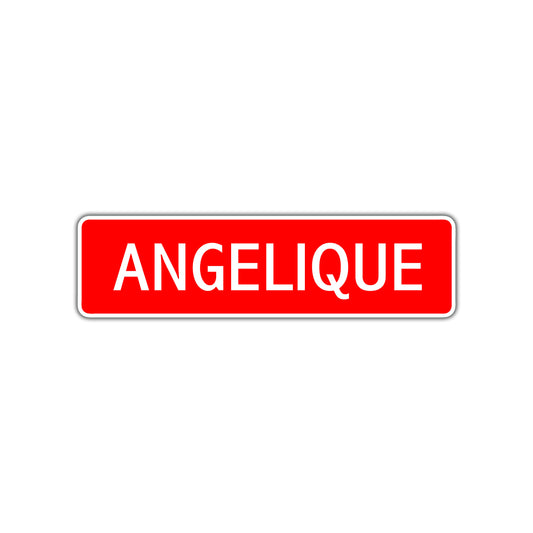 Angelique Street Sign