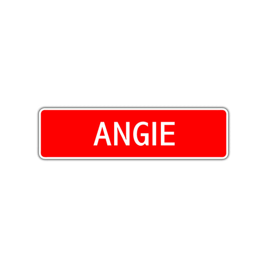 Angie Street Sign
