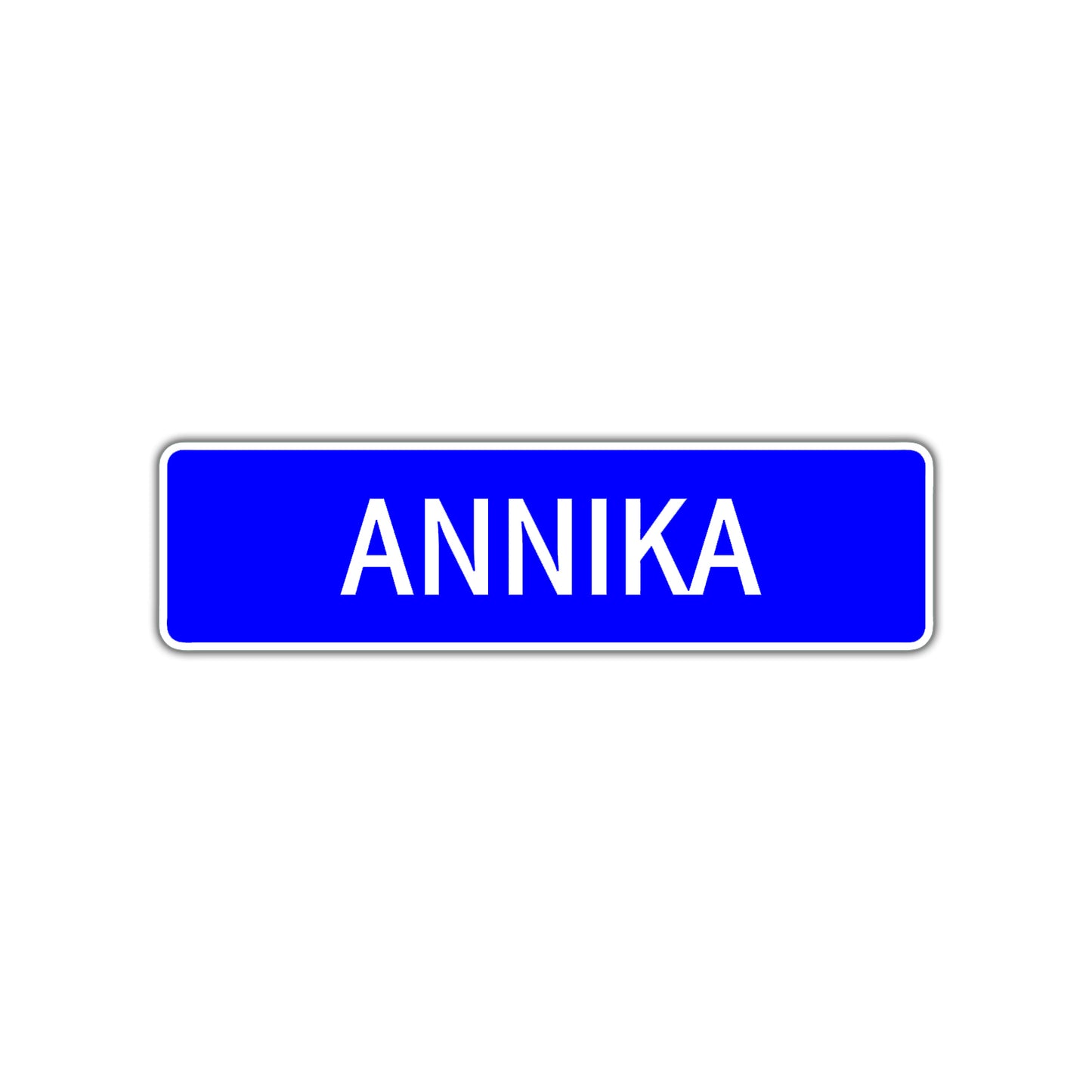 Annika Street Metal Sign Plate