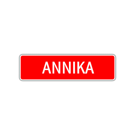 Annika Street Sign