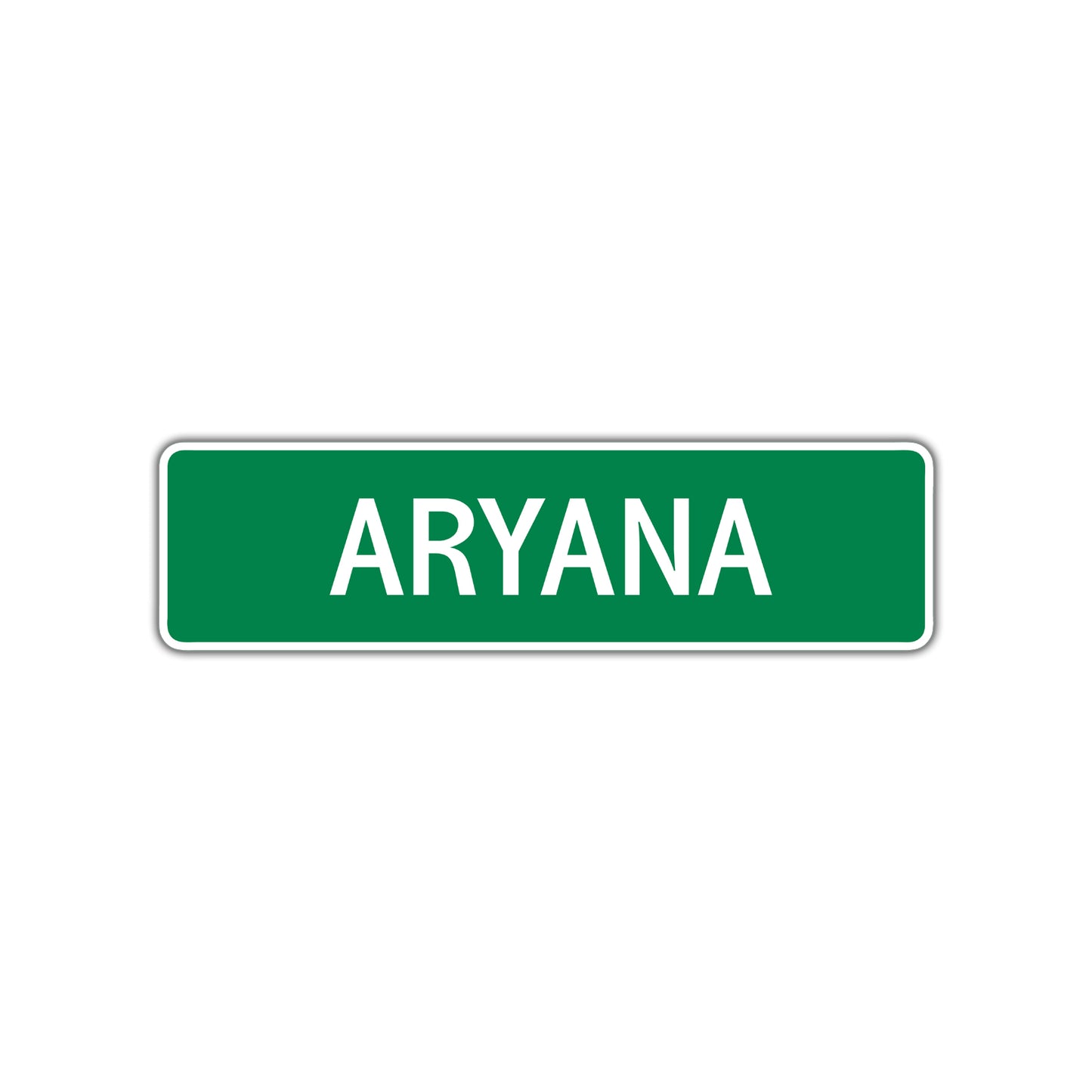 Aryana Street Sign