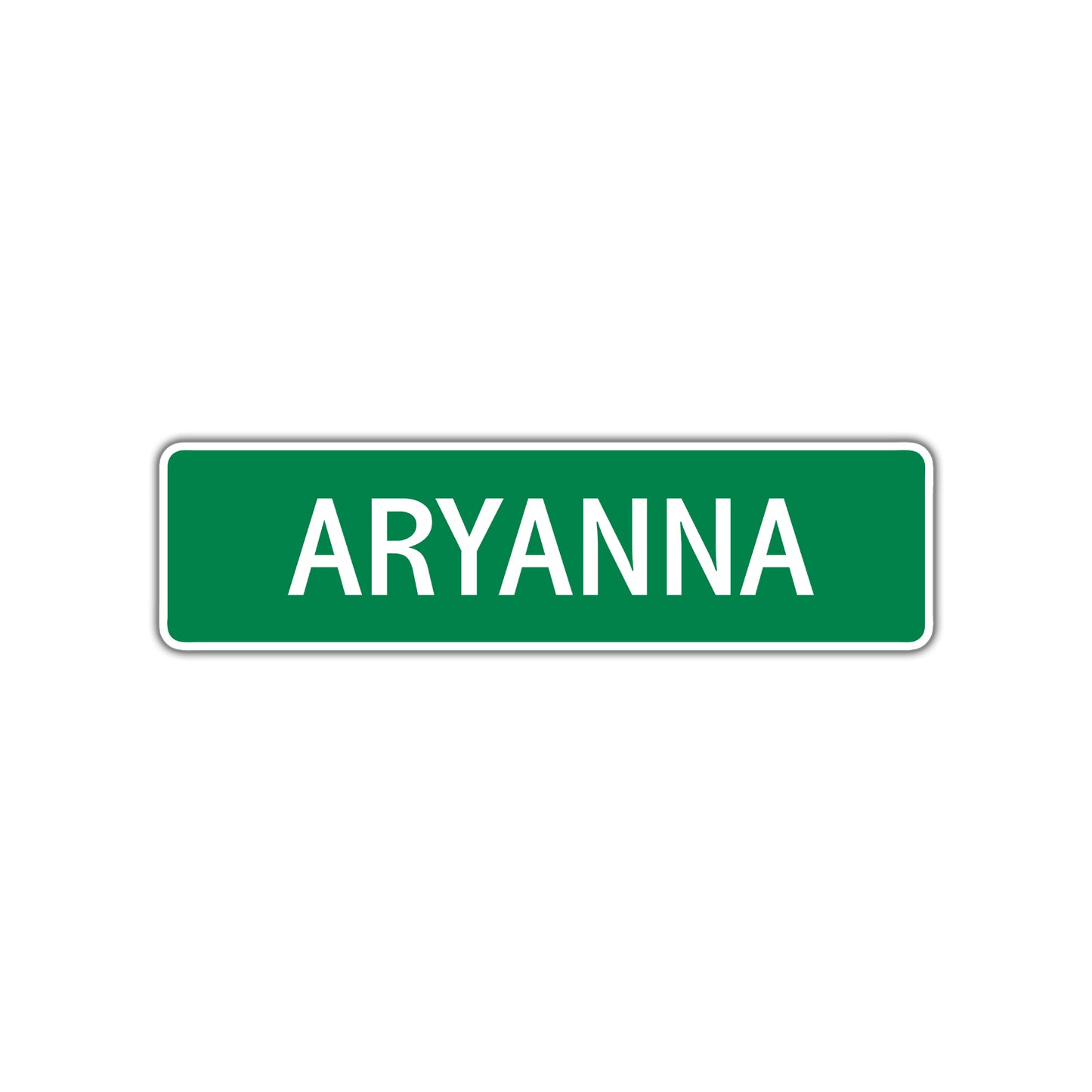 Aryanna Street Sign
