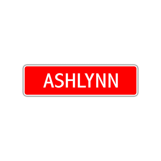 Ashlynn Street Sign