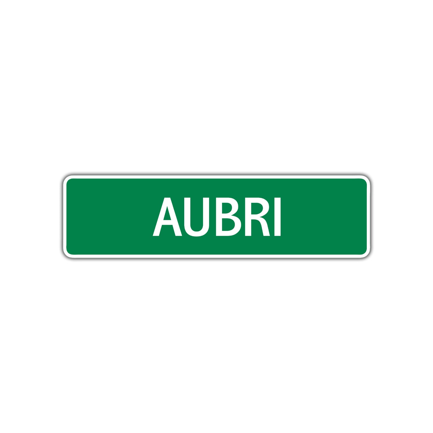 Aubri Street Sign