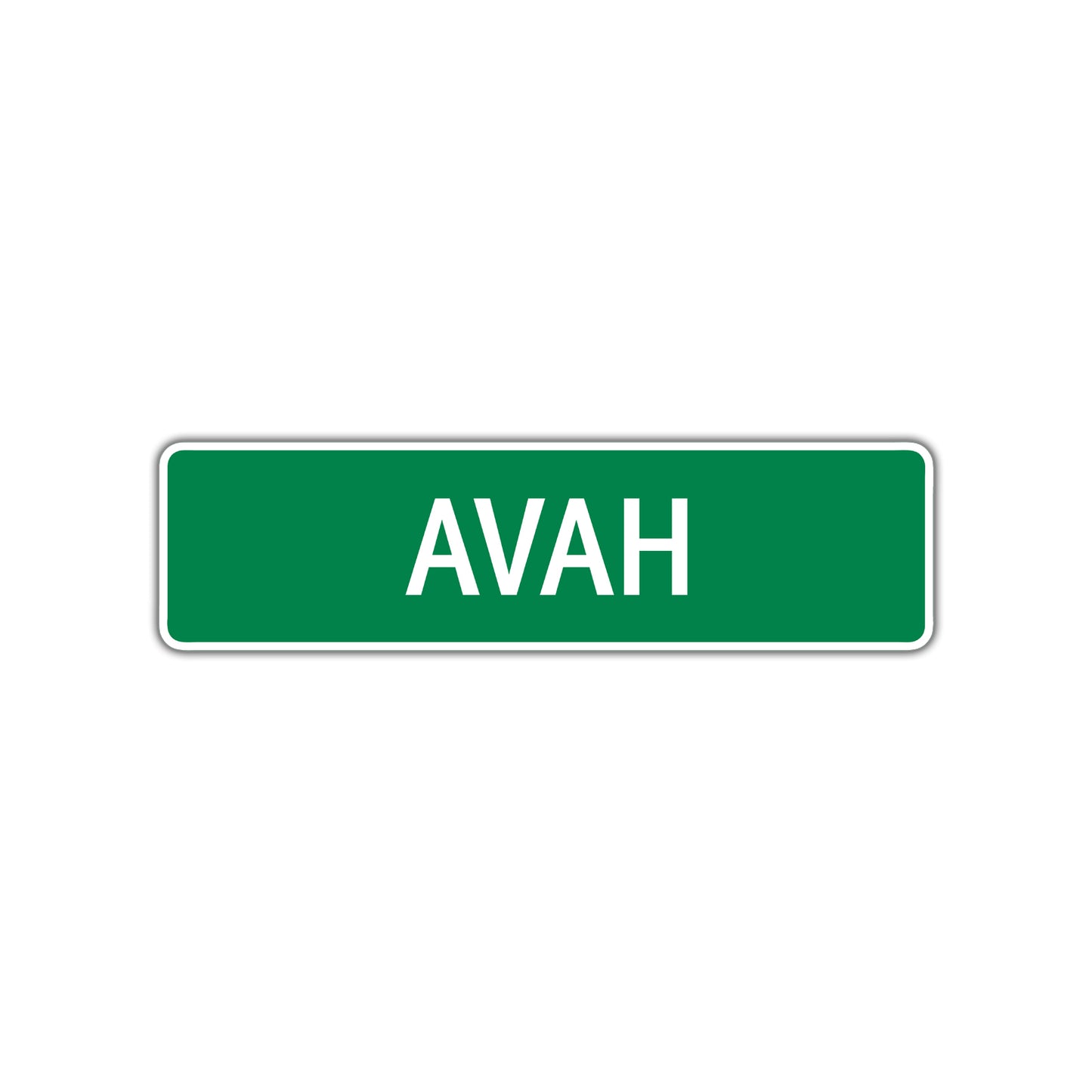 Avah Street Sign