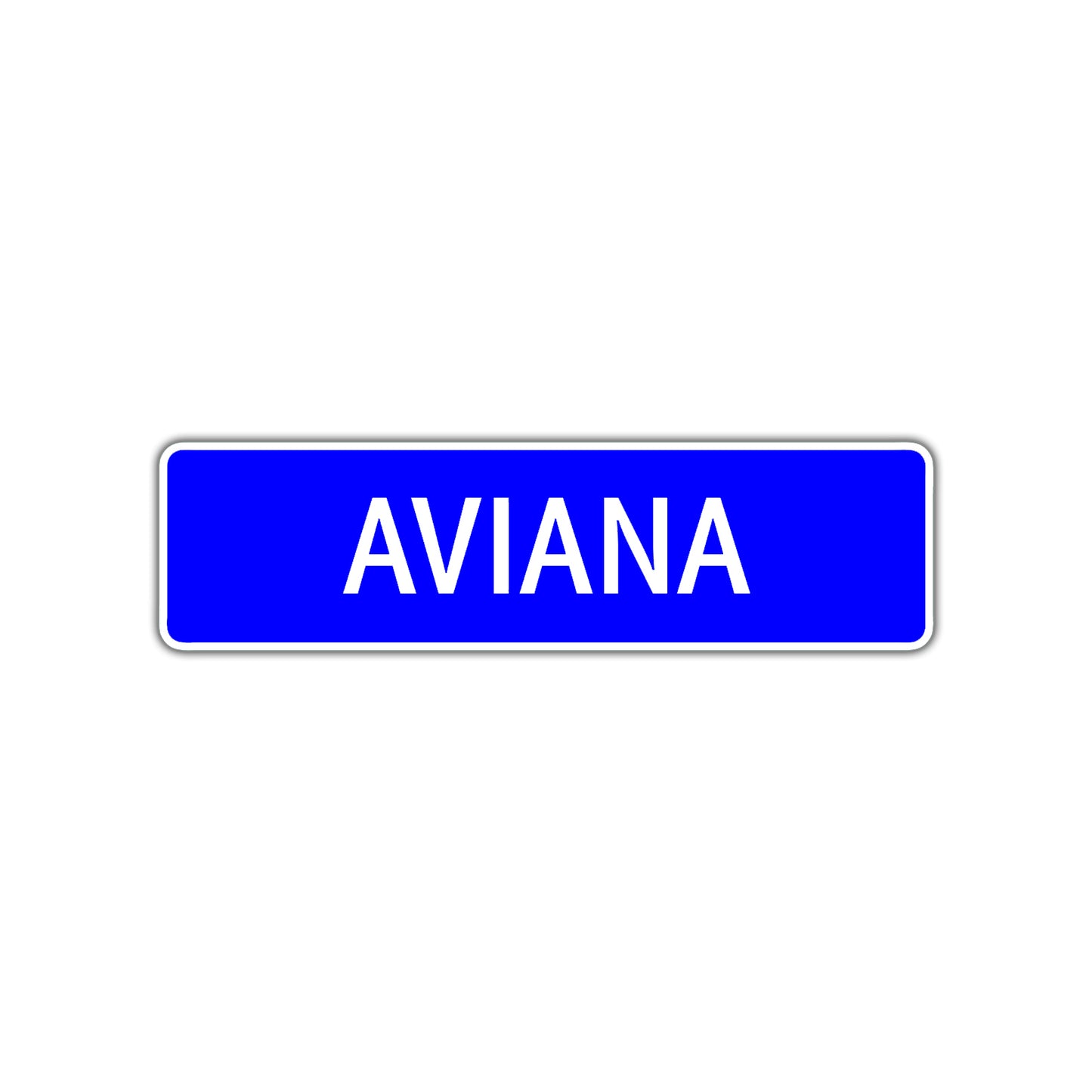 Aviana Street Metal Sign Plate