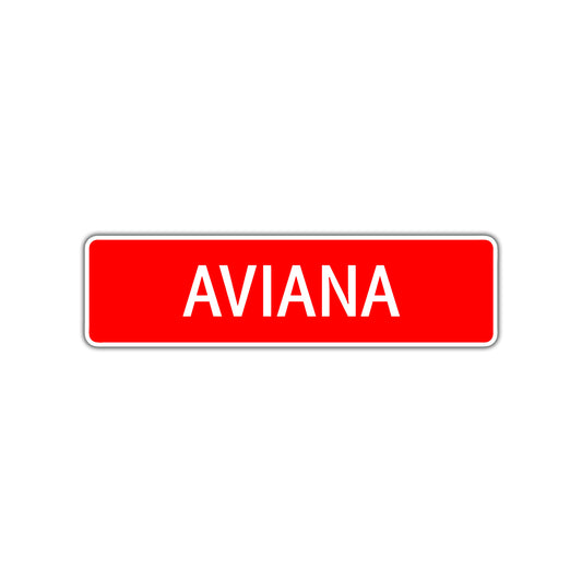 Aviana Street Sign