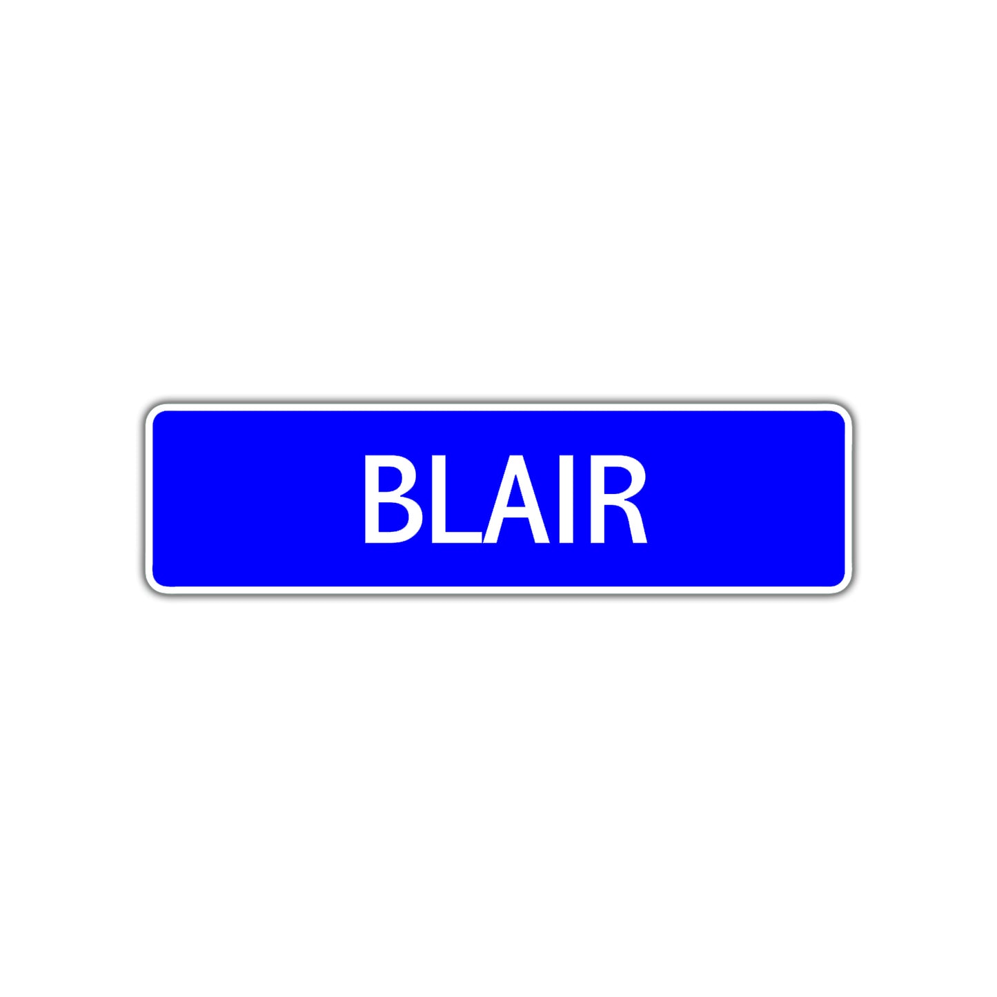 Blair Street Metal Sign Plate
