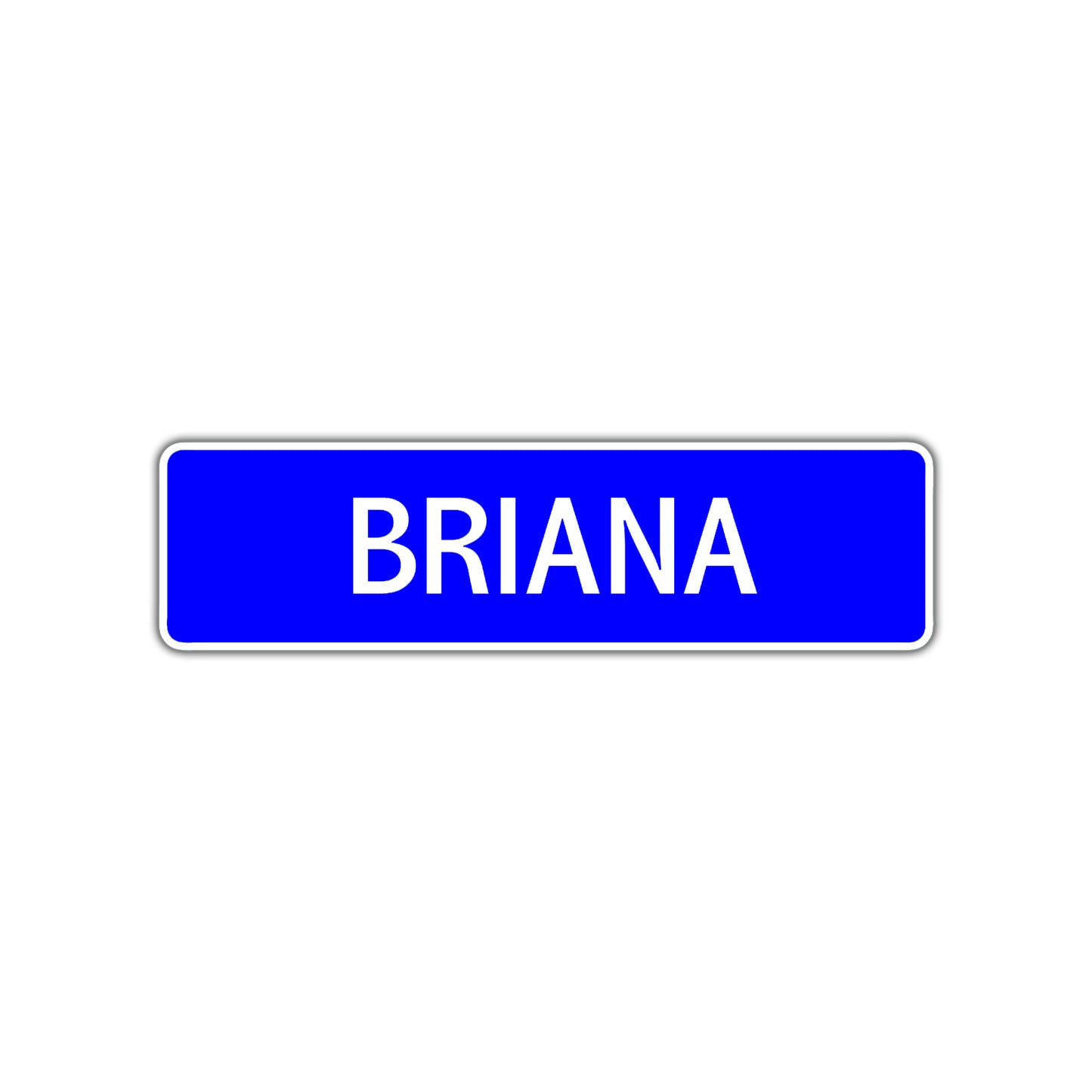 Briana Street Metal Sign Plate