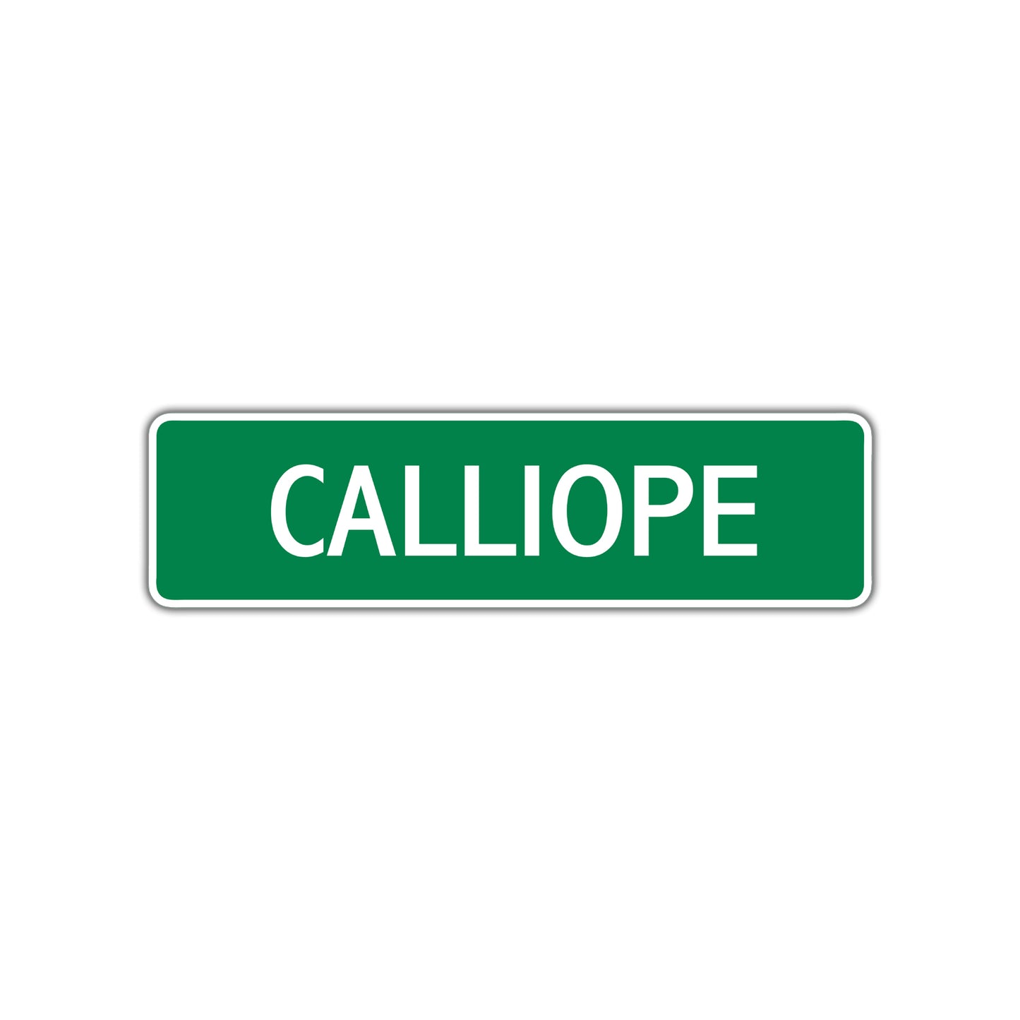 Calliope Street Sign