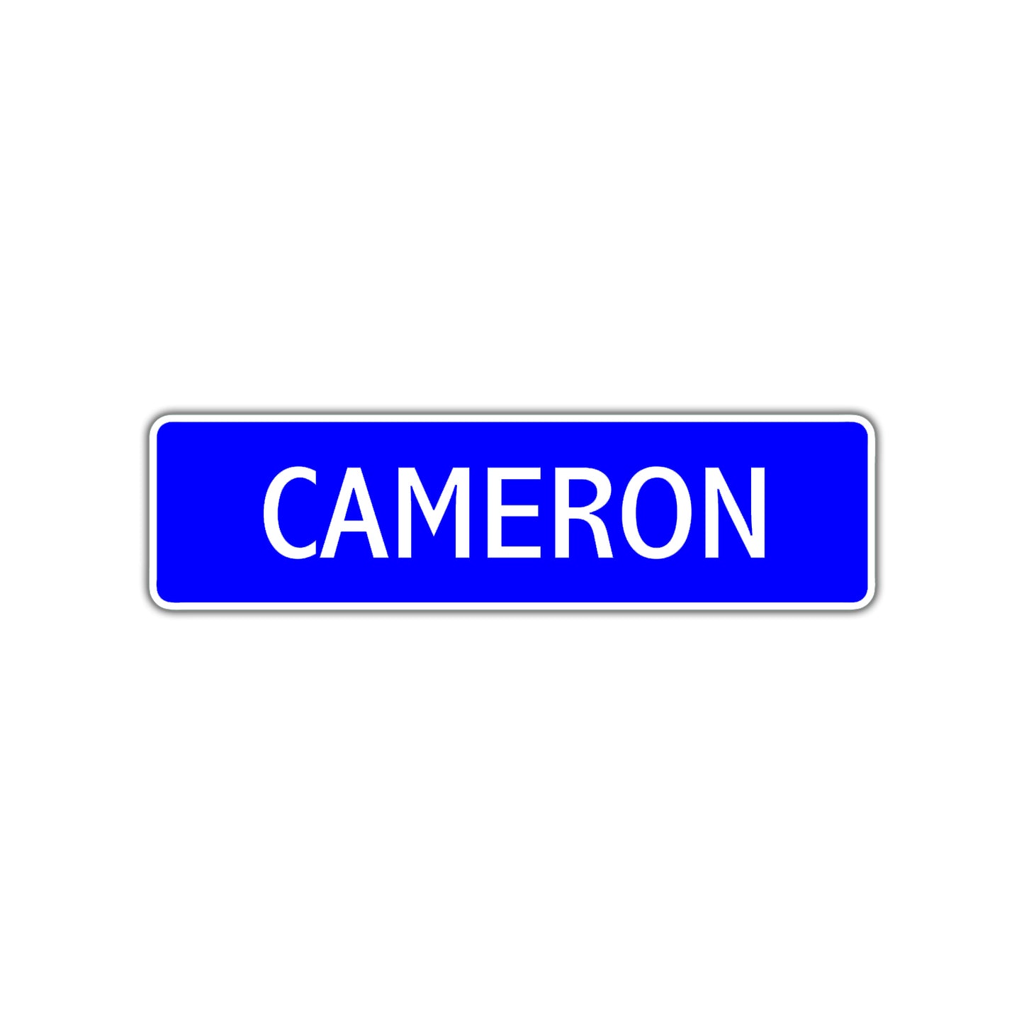 Cameron Street Metal Sign Plate