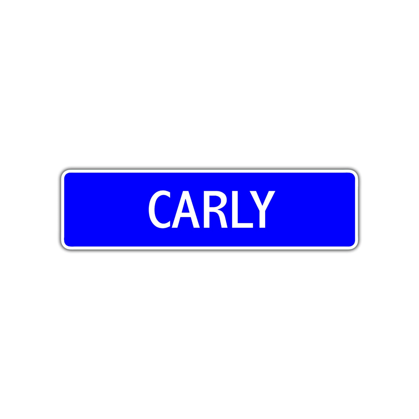 Carly Street Metal Sign Plate