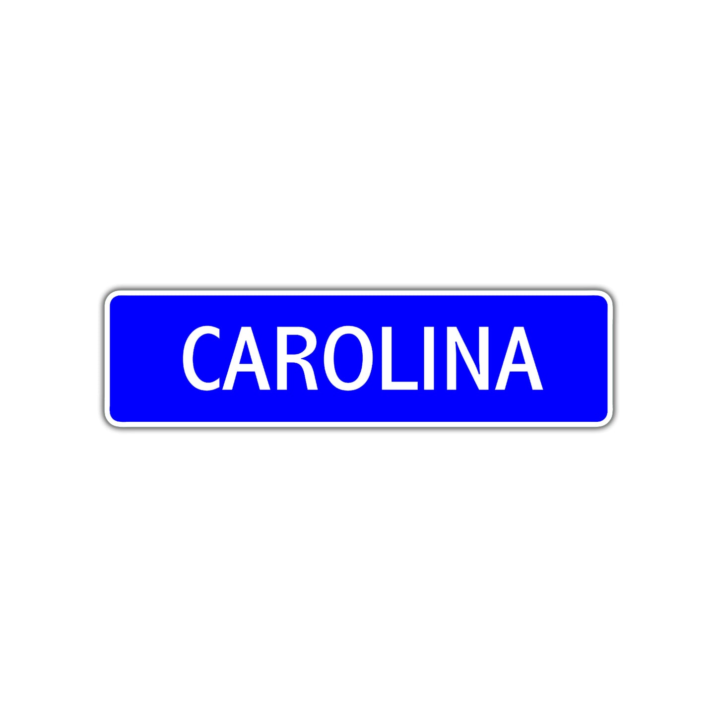 Carolina Street Metal Sign Plate