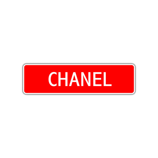 Chanel Street Sign
