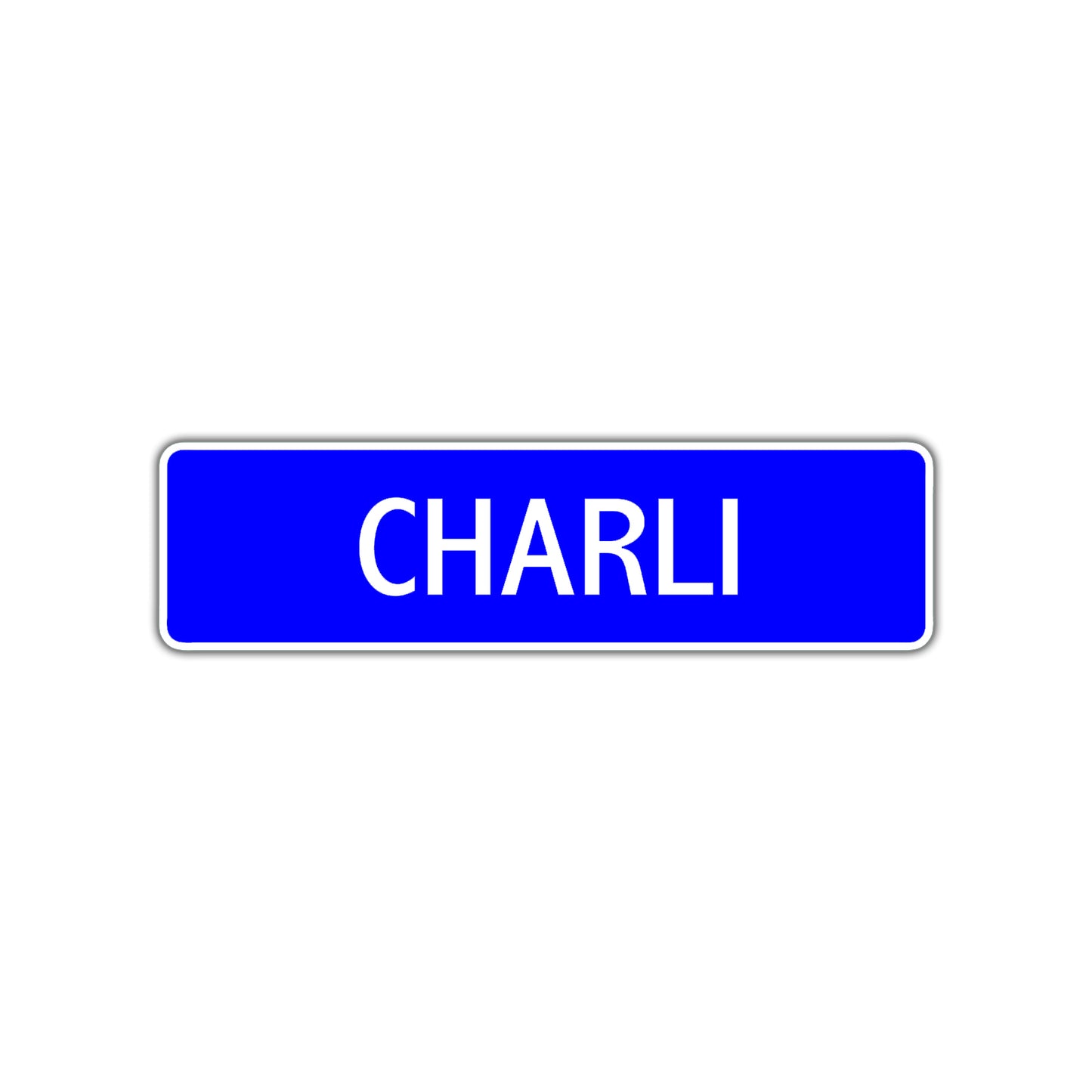 Charli Street Metal Sign Plate