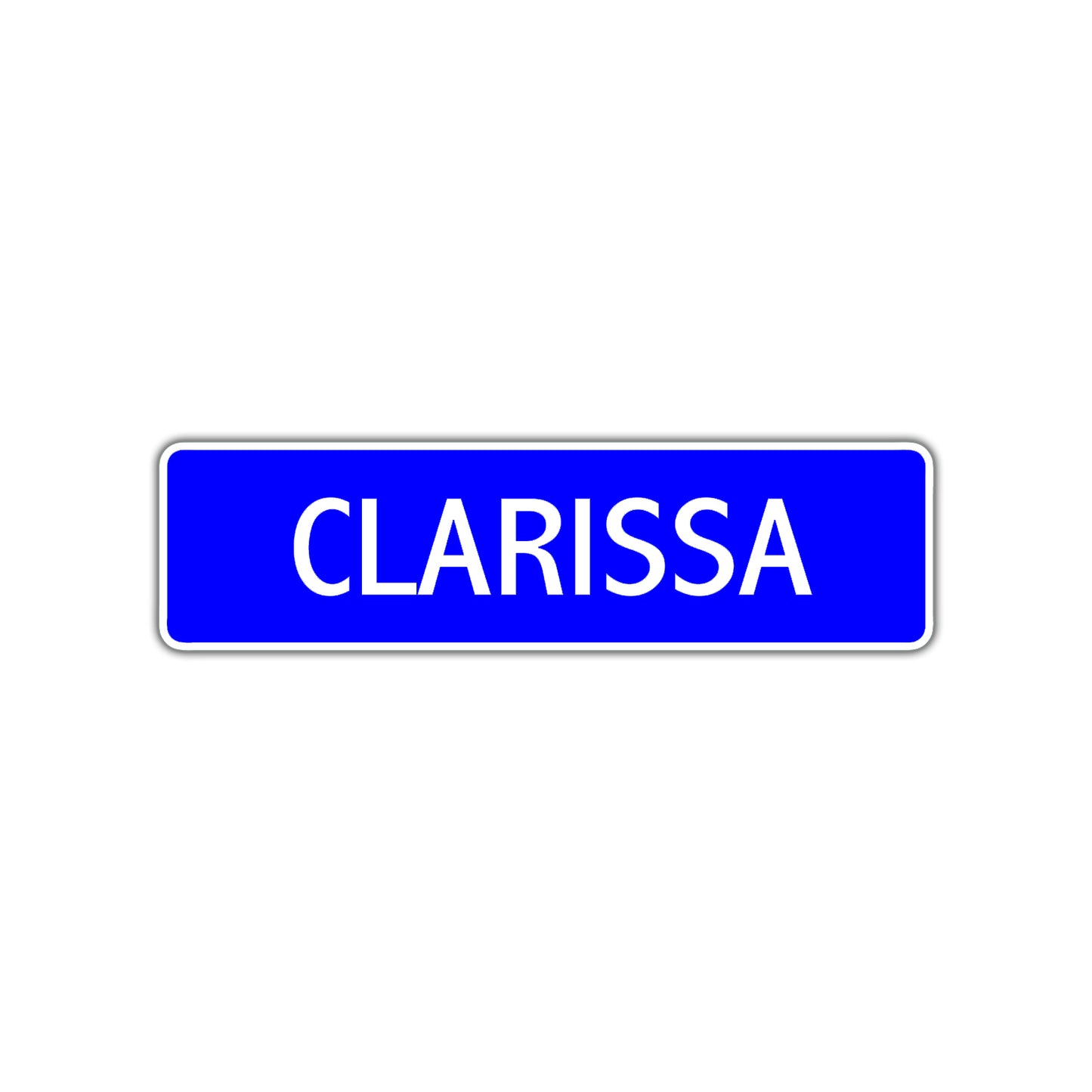Clarissa Street Metal Sign Plate