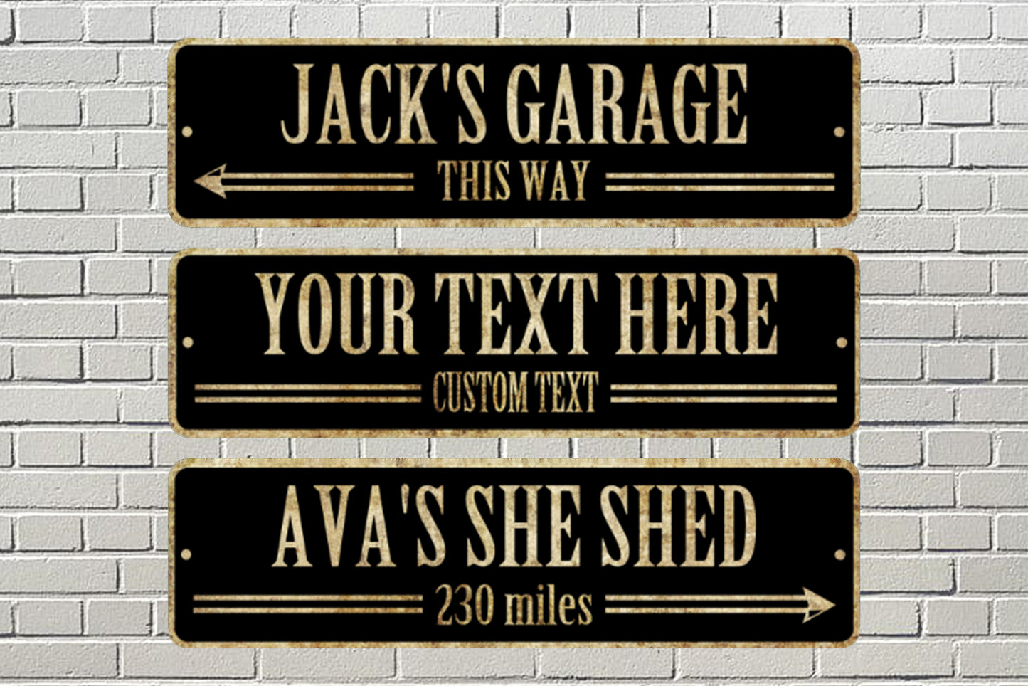 Custom Street Sign Aluminum Metal Sign Plate