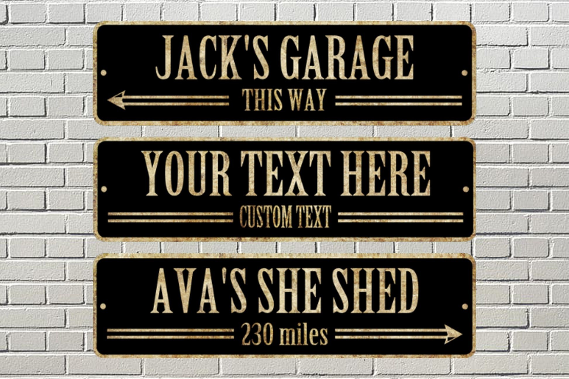 Custom Street Sign Aluminum Metal Sign Plate