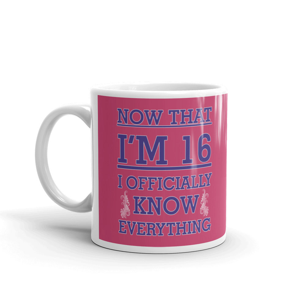 Now that I'M 16 I officially know everything Printed Cup