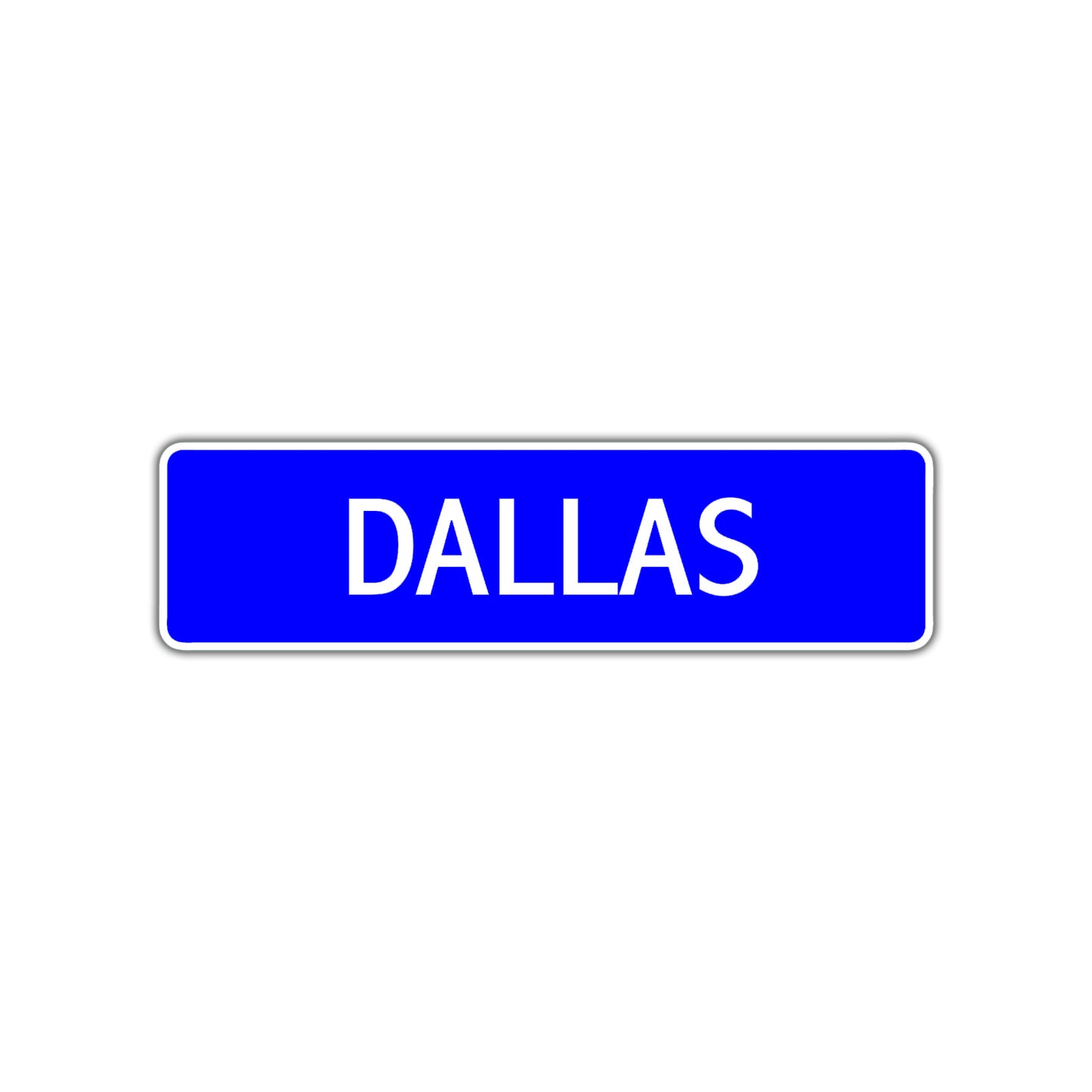 Dallas Street Metal Sign