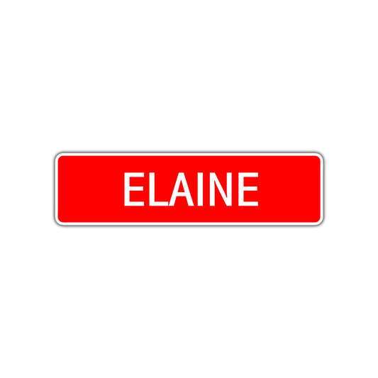 Elaine Street Sign