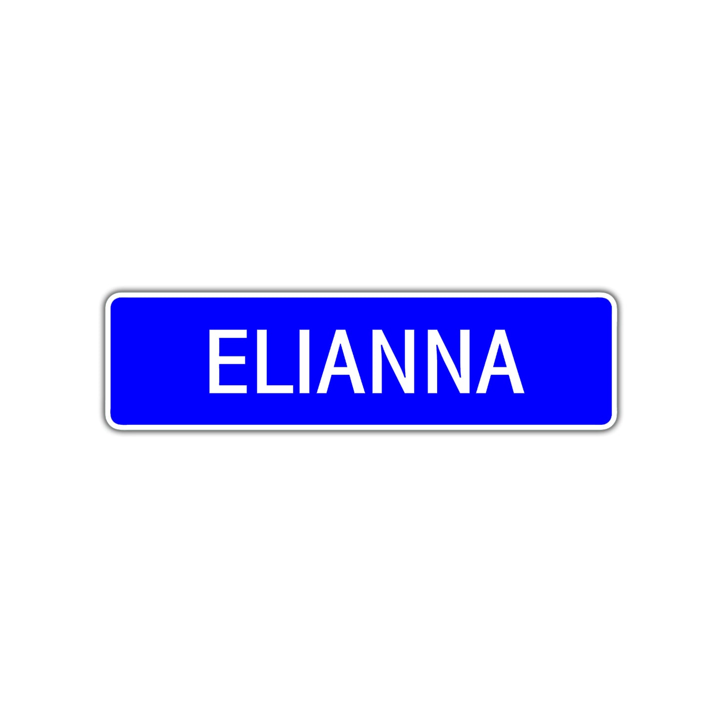 Elianna Street Metal Sign Plate