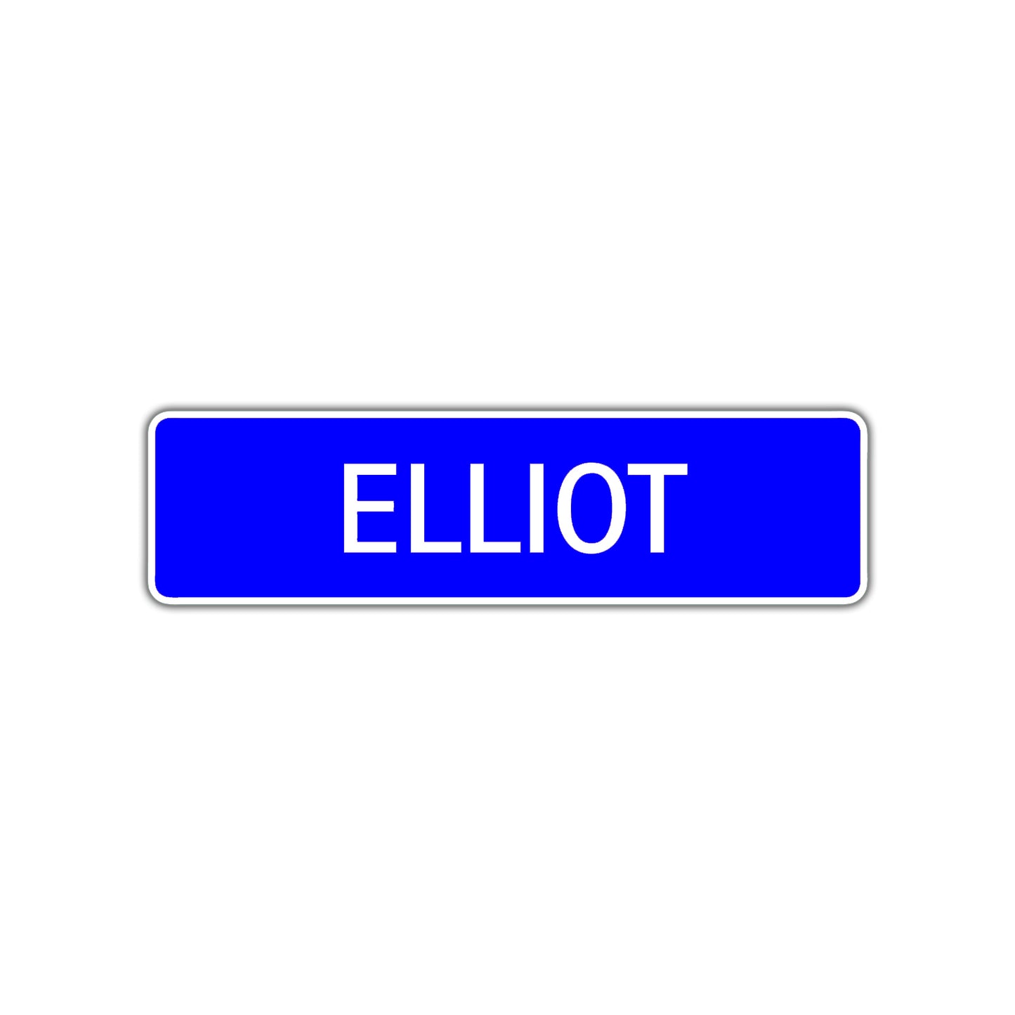 Elliot Street Metal Sign Plate