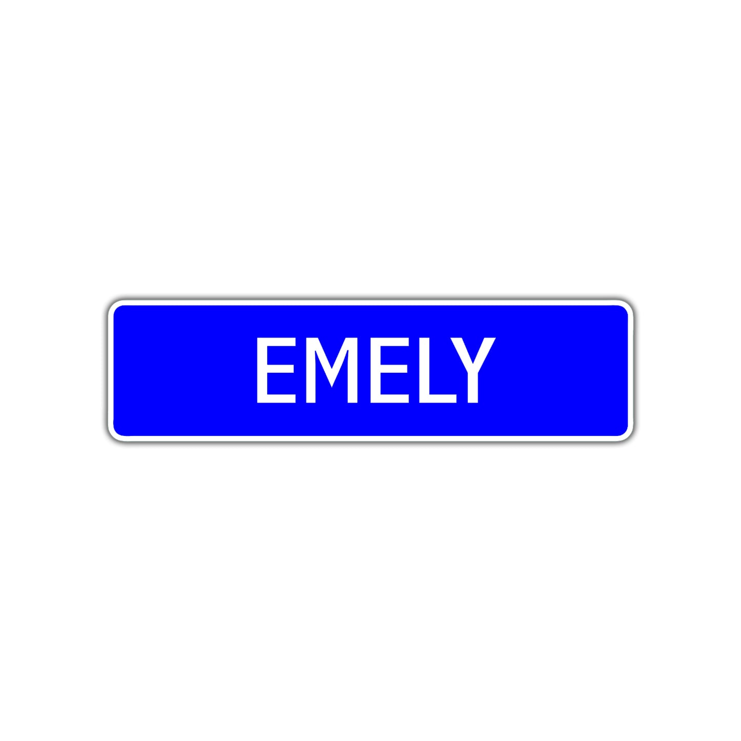 Emely Street Metal Sign Plate