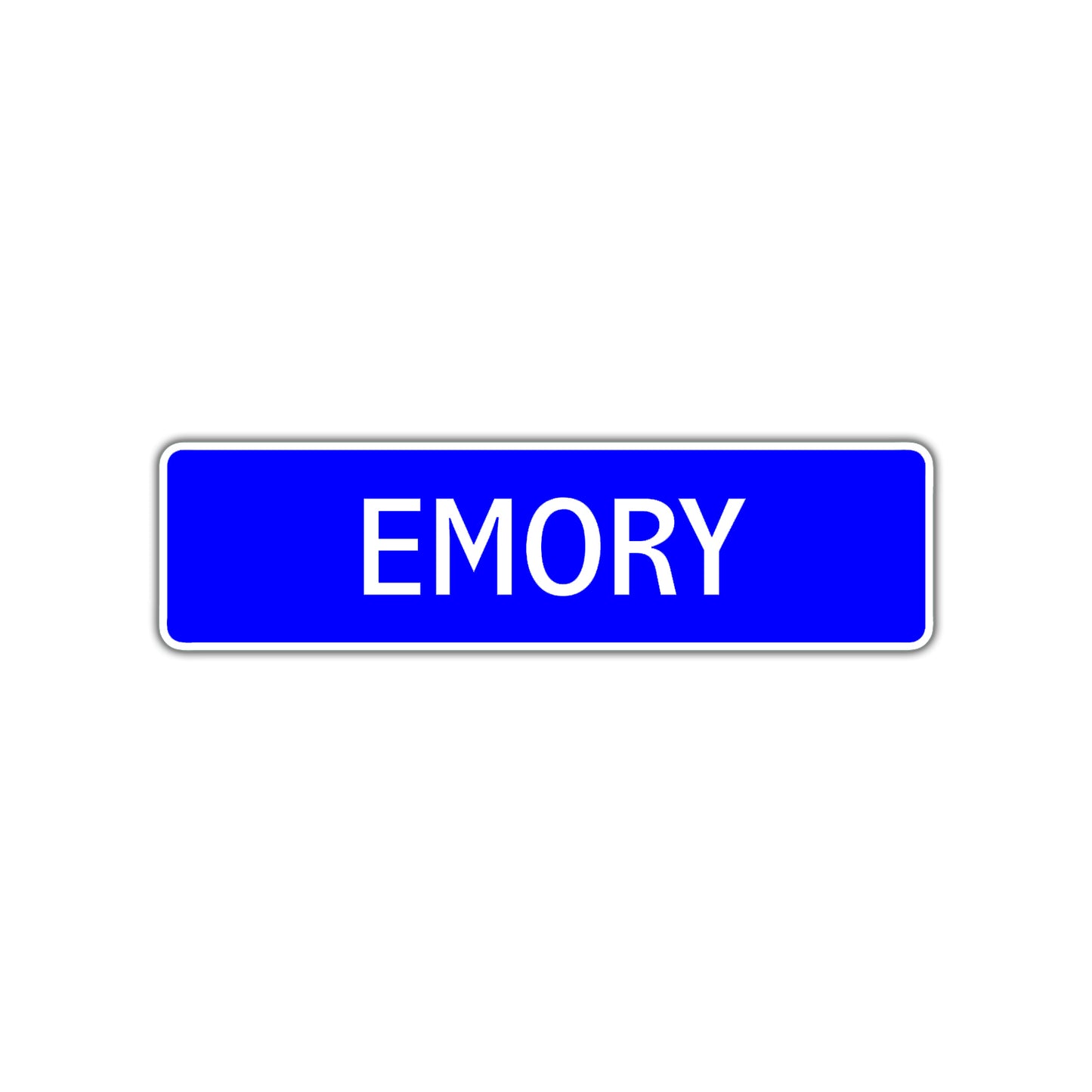 Emory Street Metal Sign Plate
