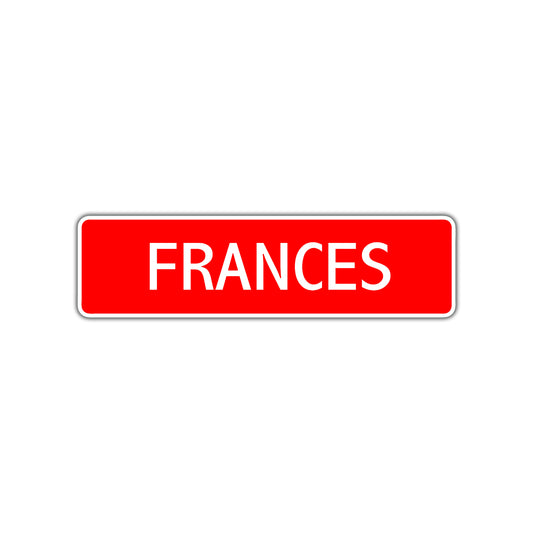 Frances Street Sign