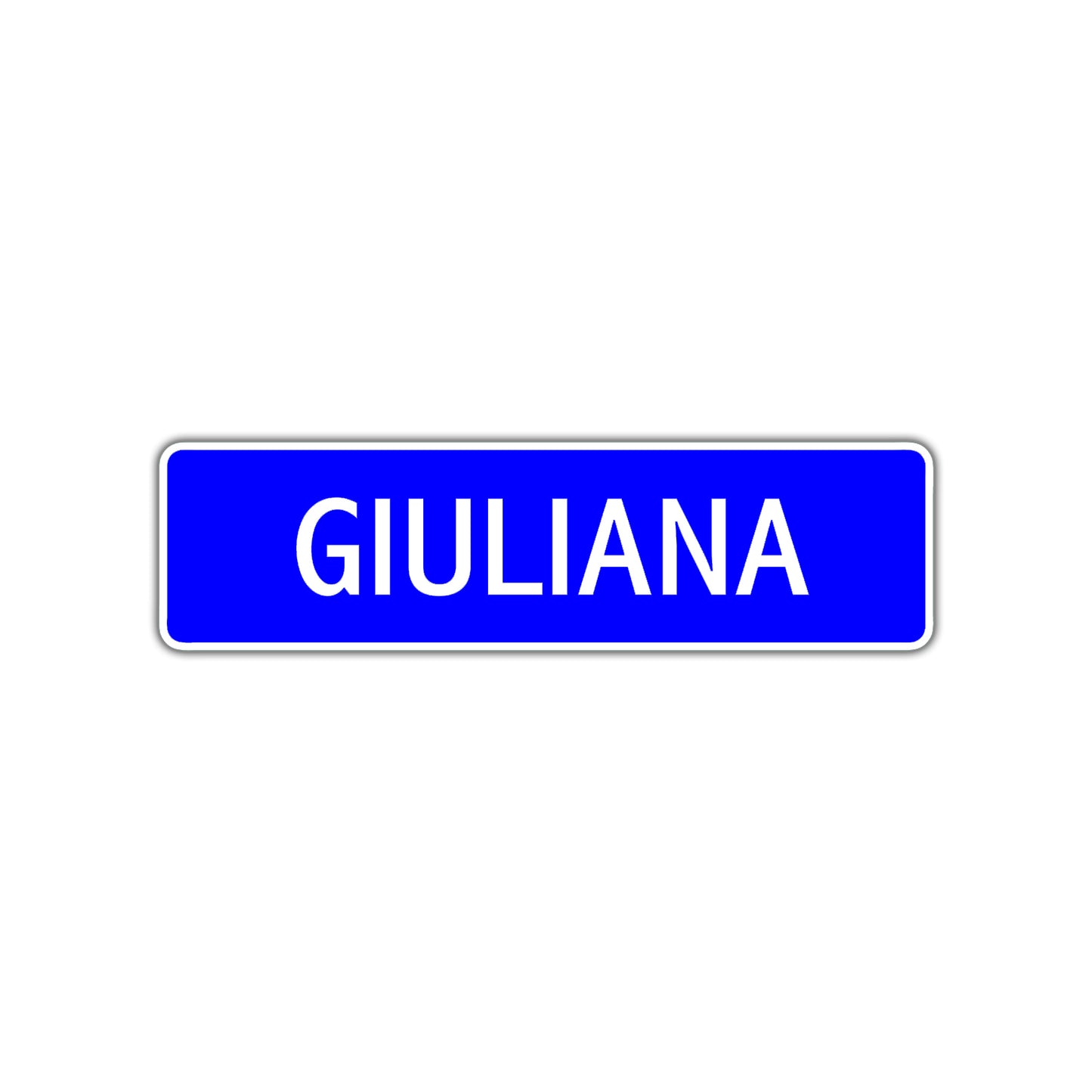 Giuliana Street Metal Sign Plate