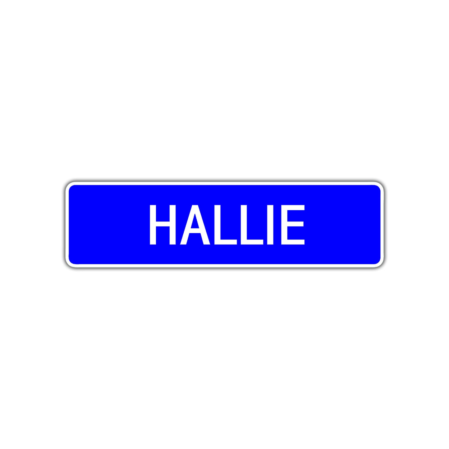Hallie Street Metal Sign Plate