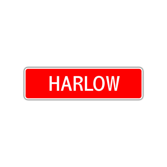 Harlow Street Sign