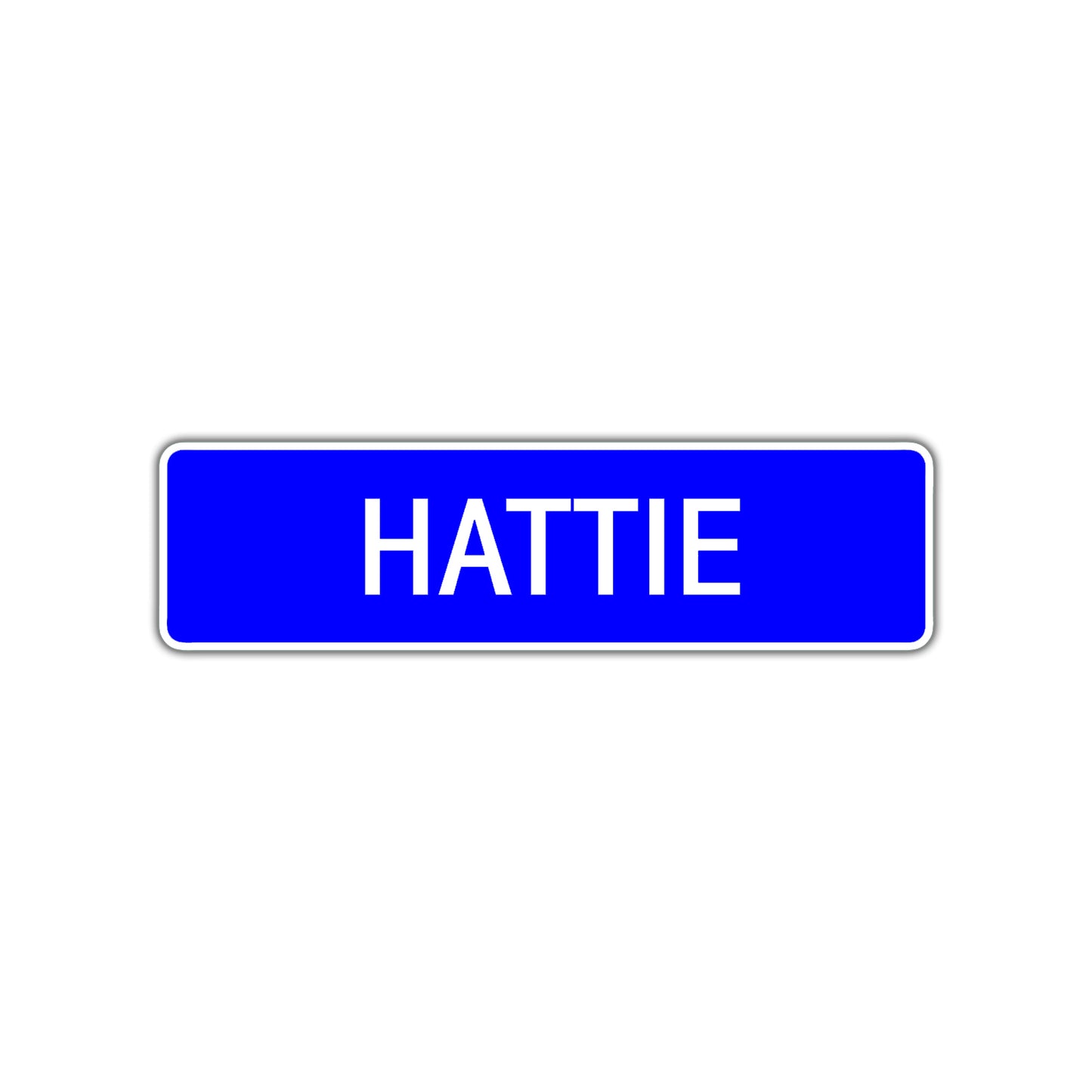 Hattie Street Metal Sign Plate