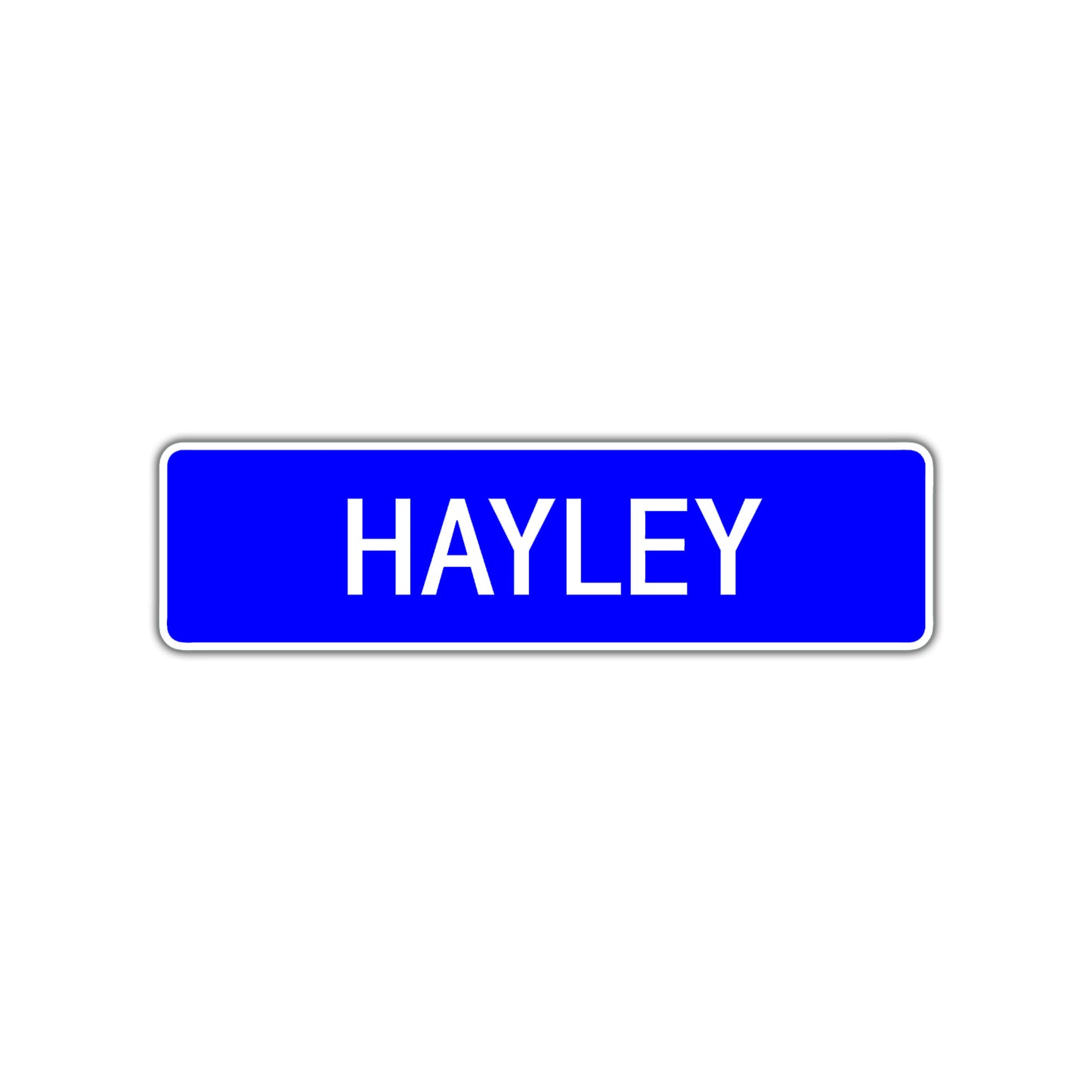 Hayley Street Metal Sign Plate