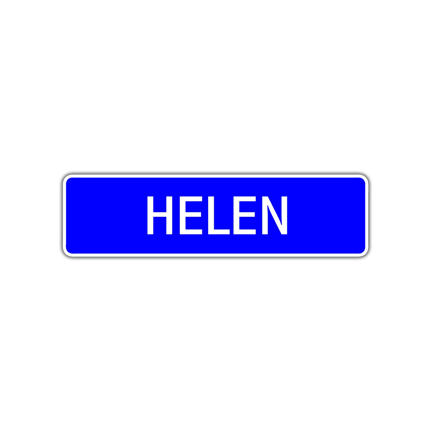 Helen Street Metal Sign Plate