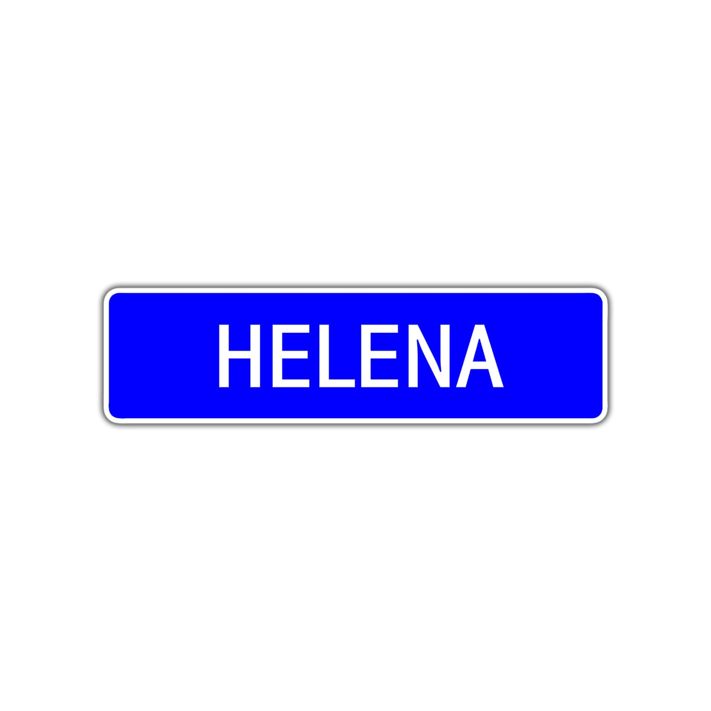 Helena Street Metal Sign Plate