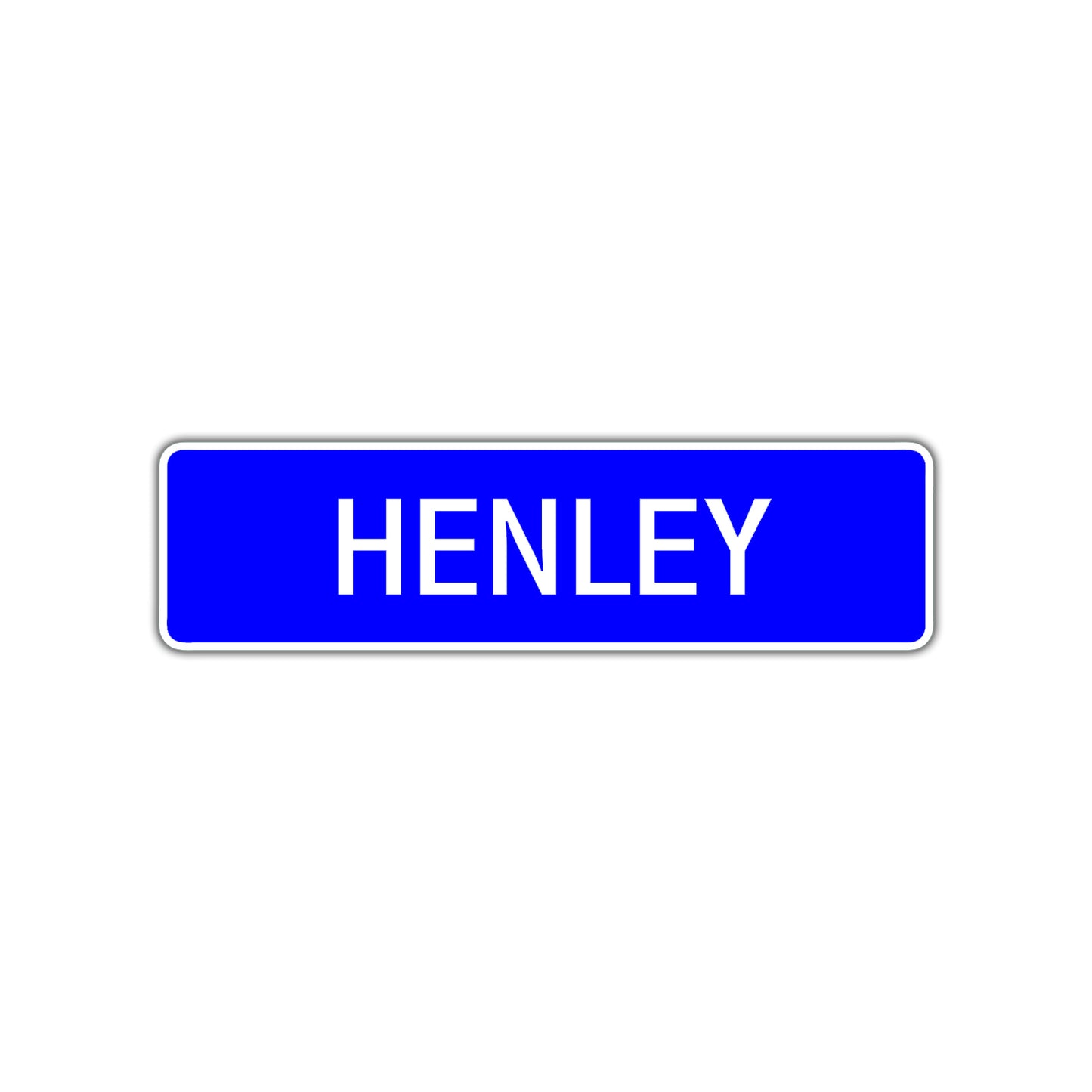 Henley Street Metal Sign Plate