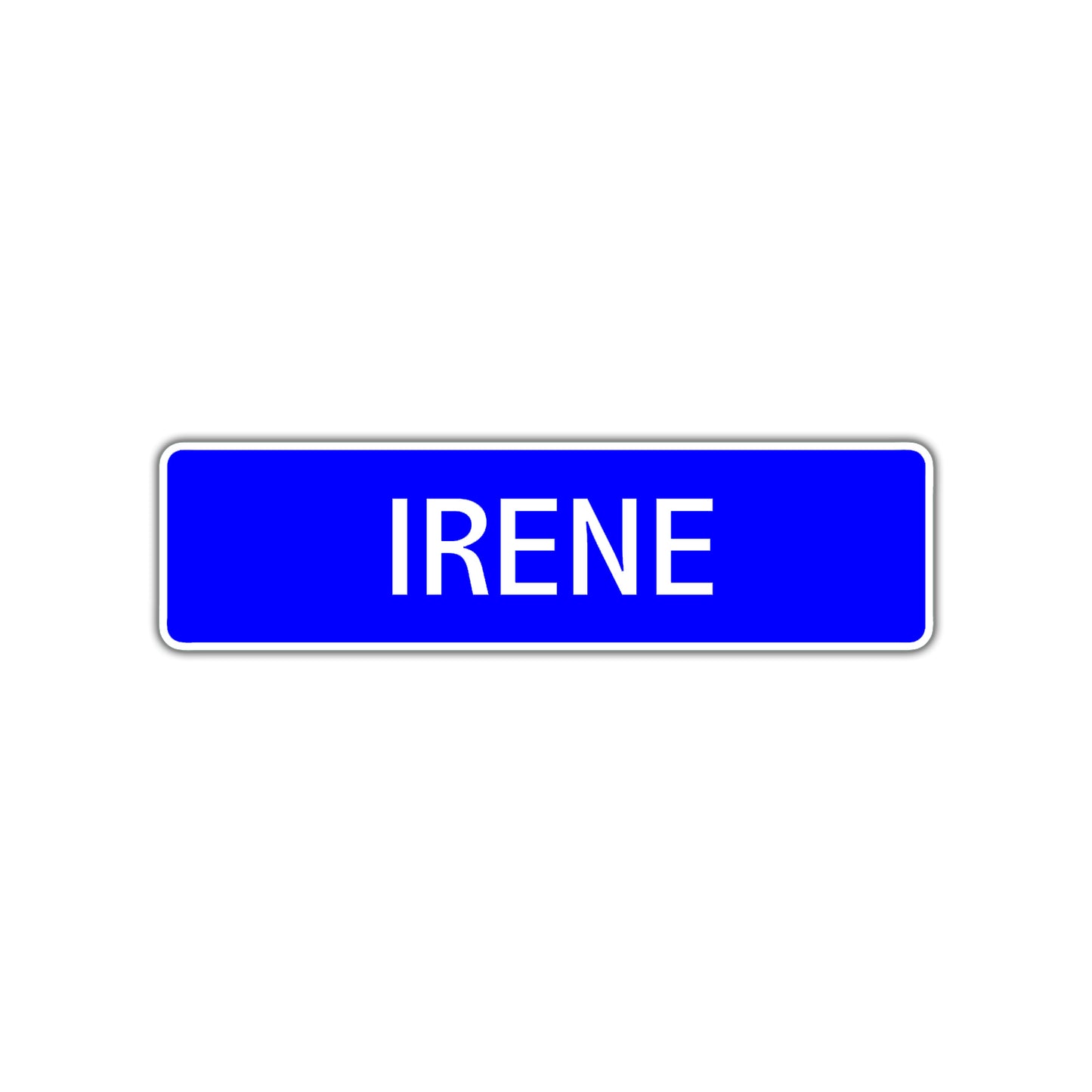 Irene Street Metal Sign Plate