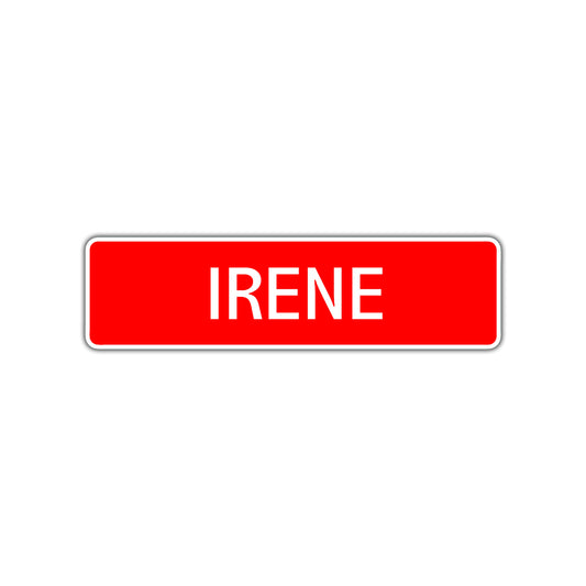 Irene Street Sign