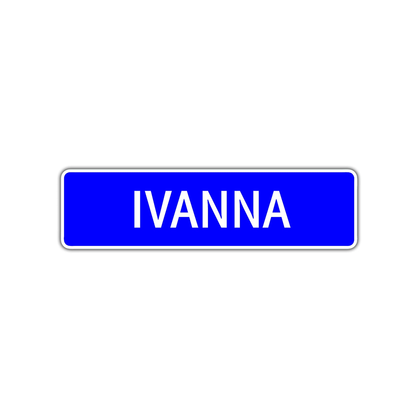 Ivanna Street Metal Sign Plate
