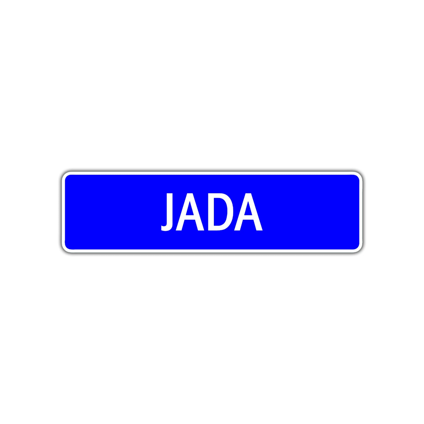 Jada Street Metal Sign Plate